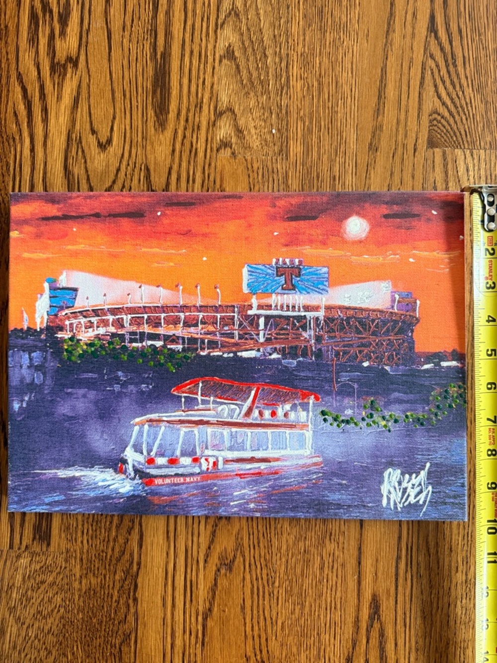 University of Tennessee Vol navy Neyland stadium canvas painting
